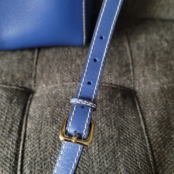 Kate Spade Alessa Wellesley Blue Leather Satchel - Picture 11 of 15